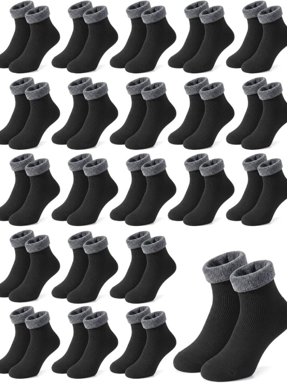 Cozy Kids Thermal Socks - Bulk Warm Winter Thick Unisex Footwear for All